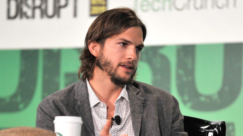 Ashton Kutcher at the press.