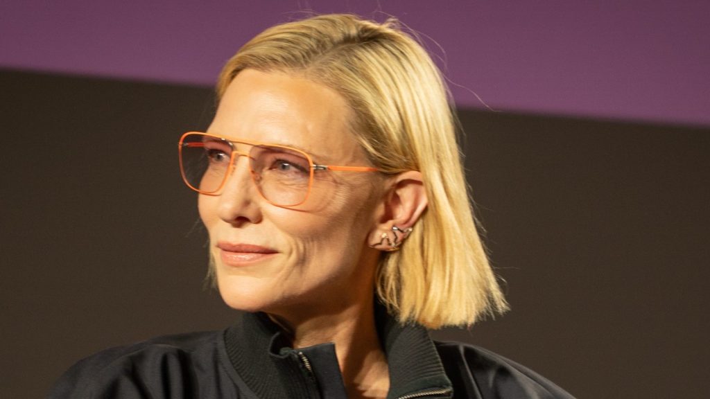 Cate Blanchett at the press conference.