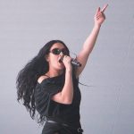 Charlie XCX performing live.
