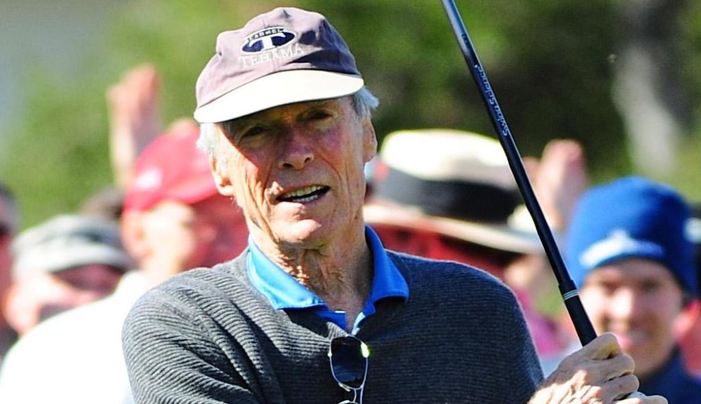 Clint Eastwood at the golf club.