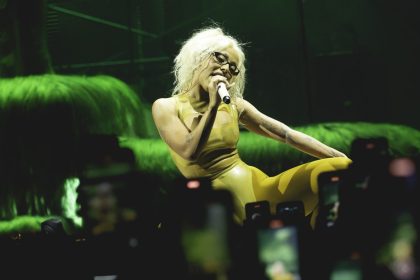 Doja Cat performing live.
