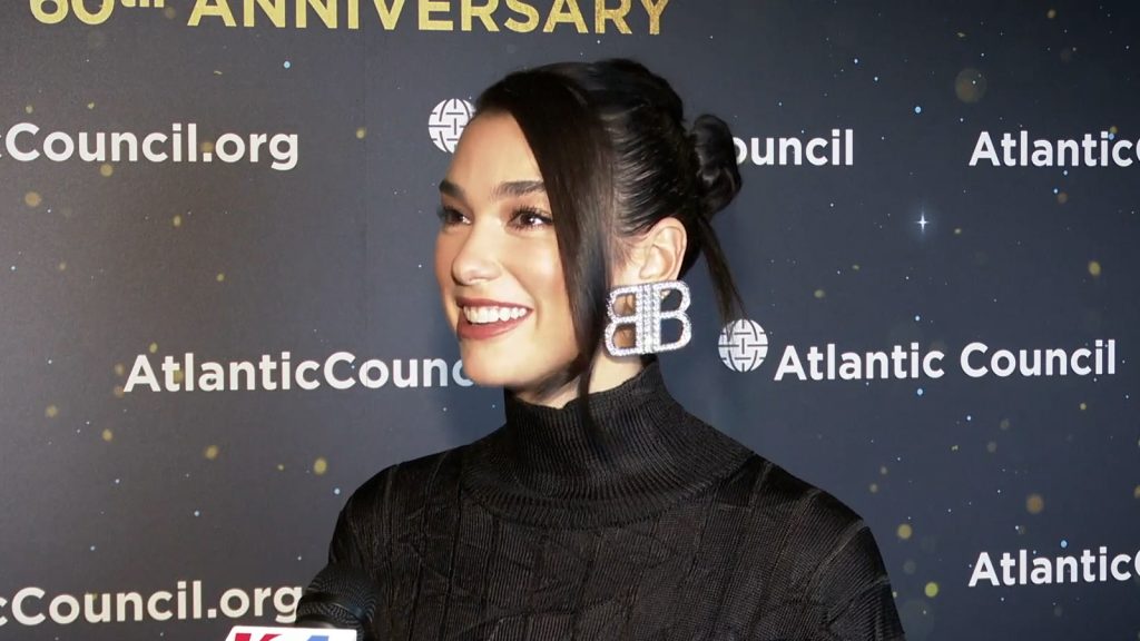 Dua Lipa at an event.