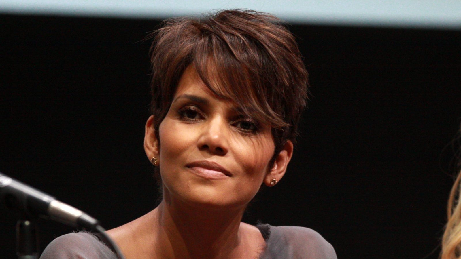 Halle Berry at the press conference.
