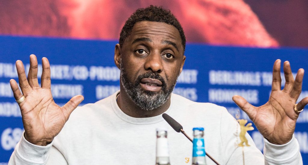Idris Elba at the press conference.