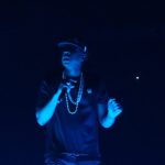 Jay Z performing live.