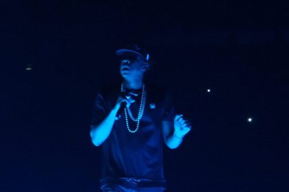 Jay Z performing live.