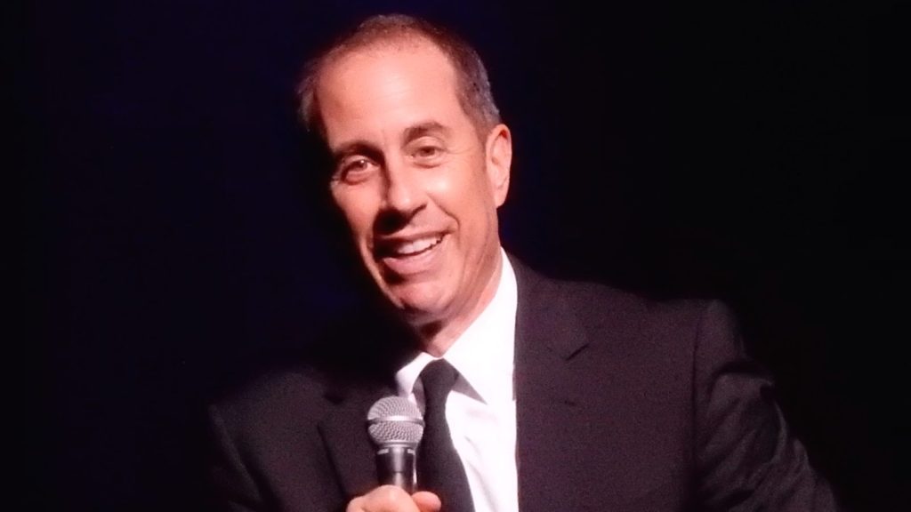 Jerry Seinfeld at the press conference.