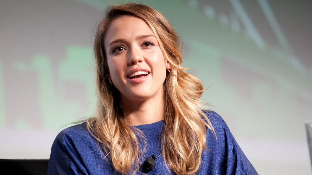 Jessica Alba at the press conference.