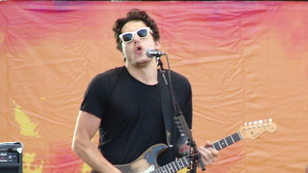 John Mayer performing live