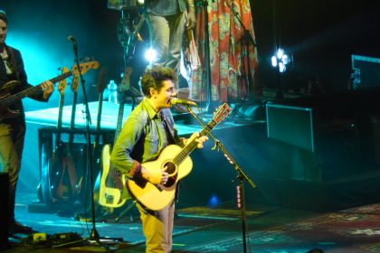 John Mayer performing live.