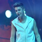 Justin Bieber performing live.