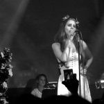 Lana Del Rey performing live.