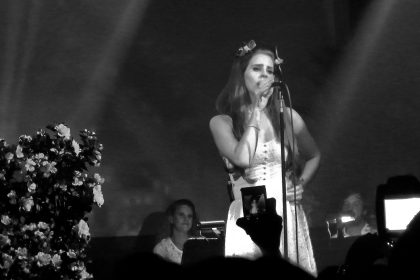 Lana Del Rey performing live.