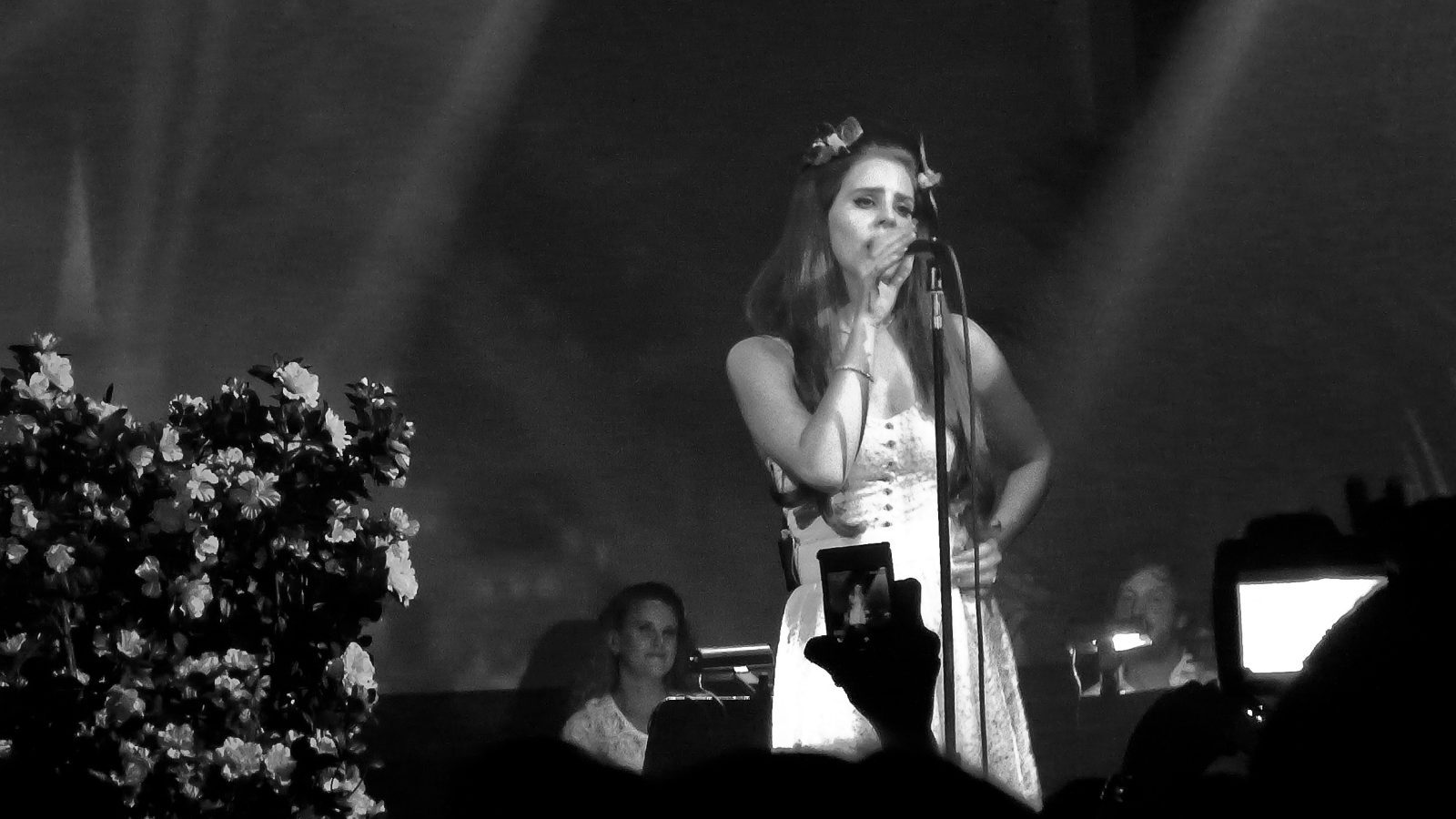Lana Del Rey performing live.