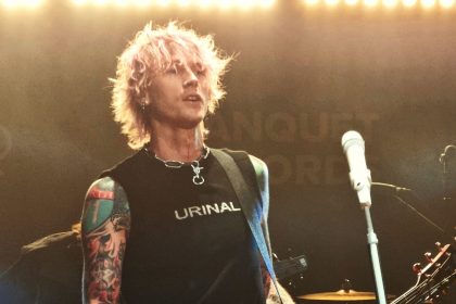 Machine Gun Kelly performing live.
