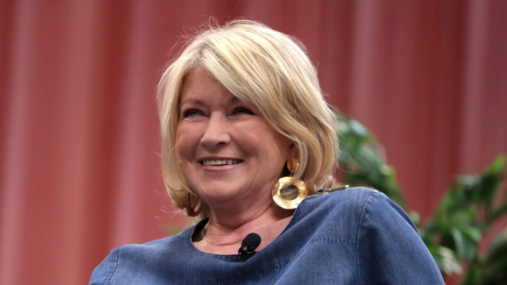 Martha Stewart at the press conference.