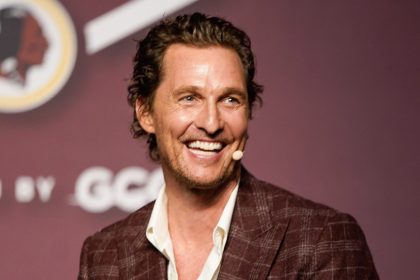 Matthew McConaughey at the press conference.