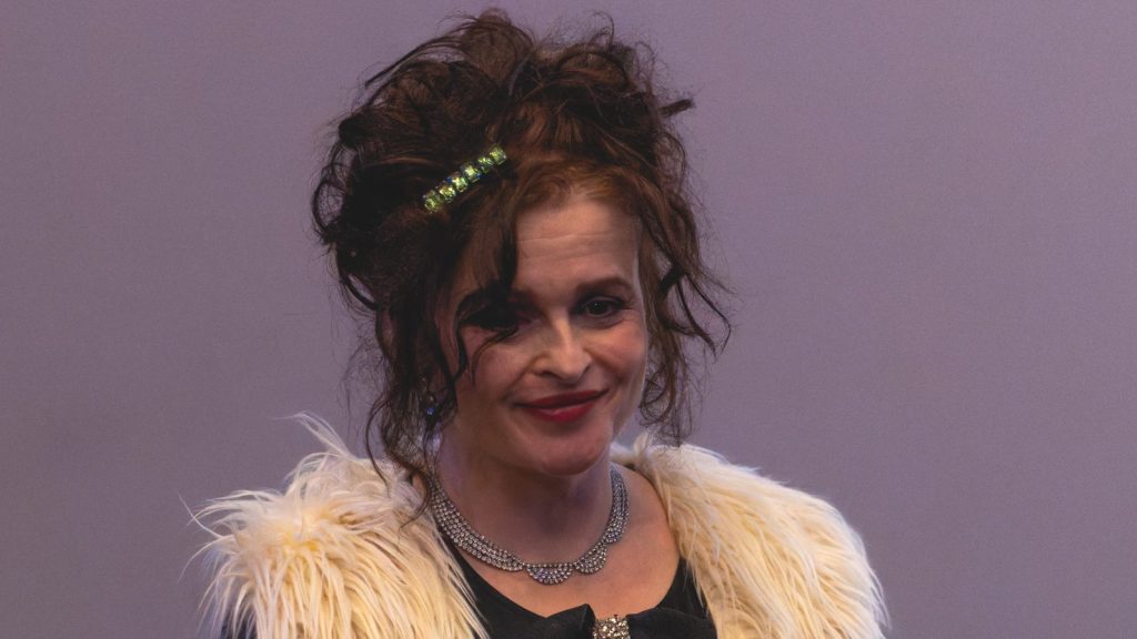 Helena Bonham at the press conference.
