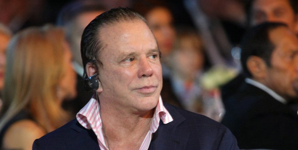 Mickey Rourke at an event.