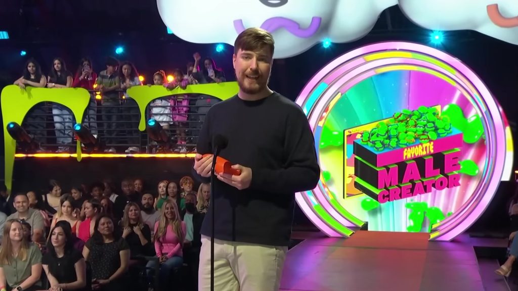 Mr Beast at a contest.
