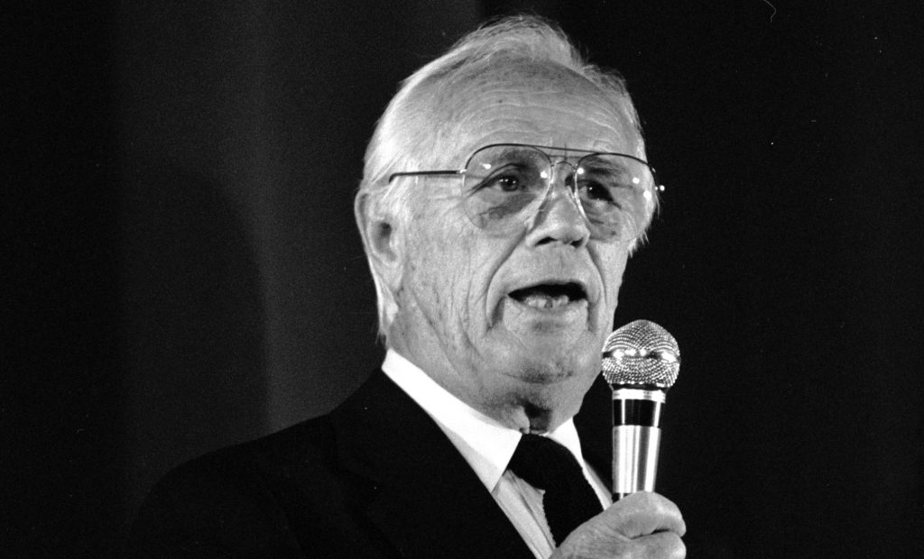Richard Widmark at an event.