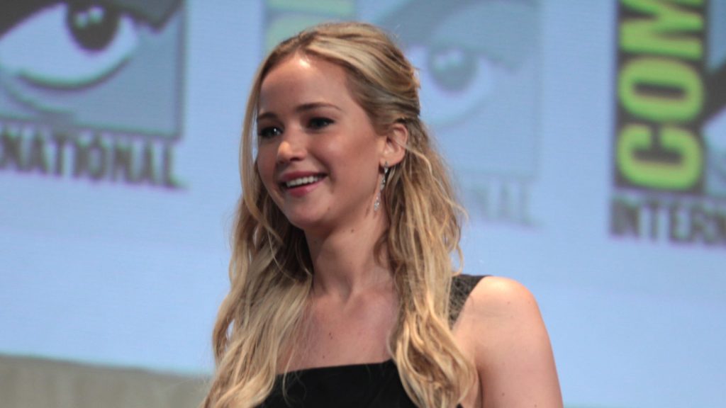 Jennifer Lawrence at the press conference.