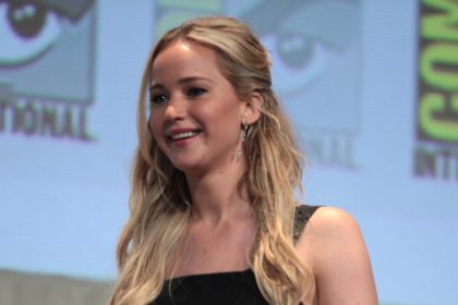 Jennifer Lawrence at the press conference.