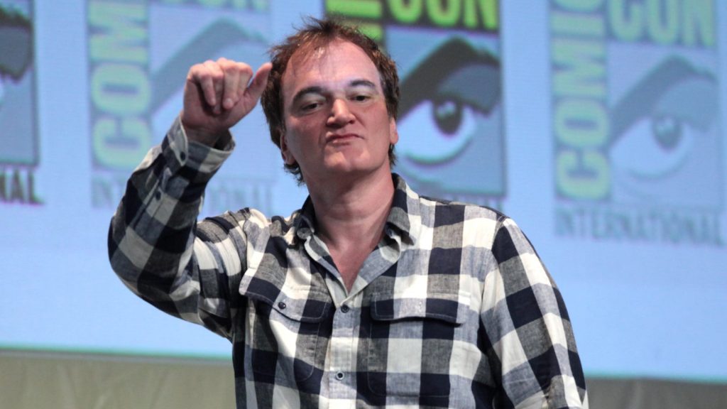 Quentin Tarantino at the press conference.