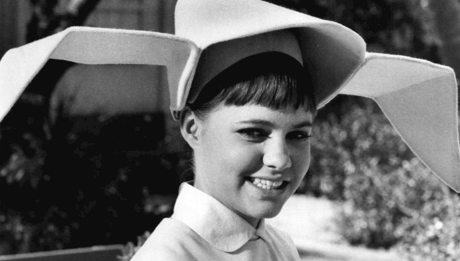 Sally Field in character.