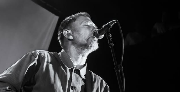 Thom Yorke performing live.