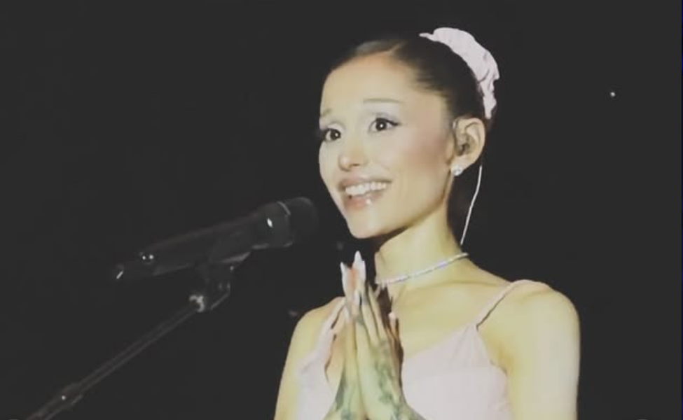 Ariana Grande at the concert.