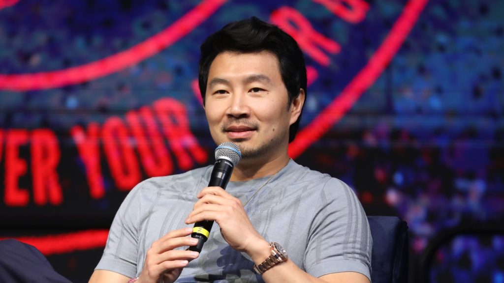 Simu Liu at a TV show.