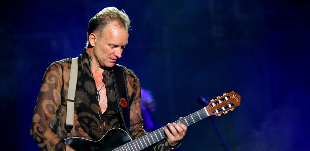Sting at the concert.