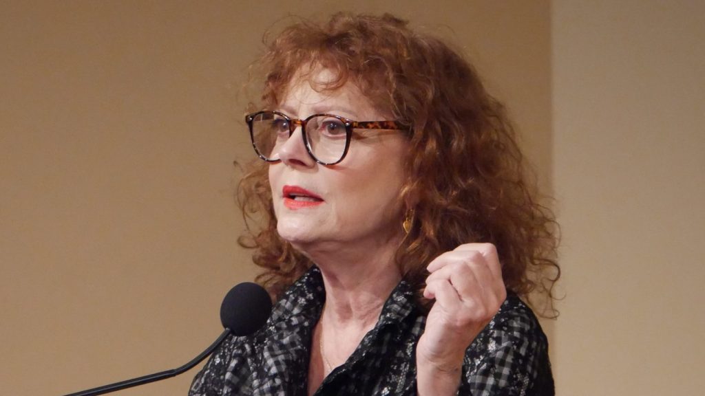 Susan Sarandon at the press.