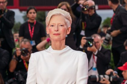Tilda Swinton at an event.