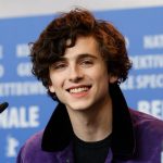 Timothée Chalamet at the press conference.