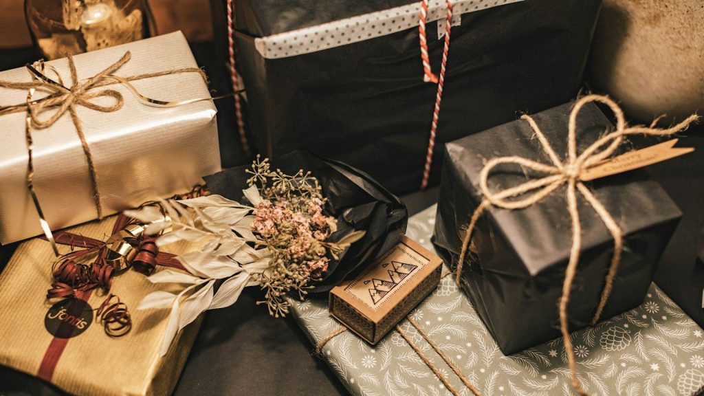 Gift boxes.