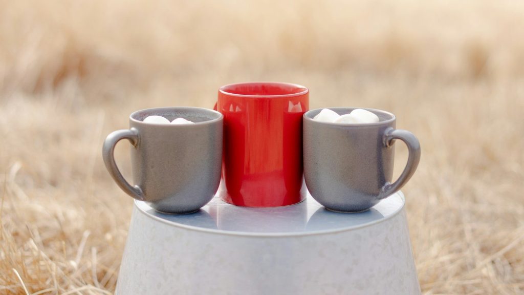 Ceramic mugs.