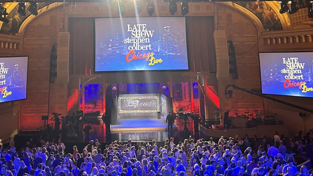Stephen Colbert's Late Show live.