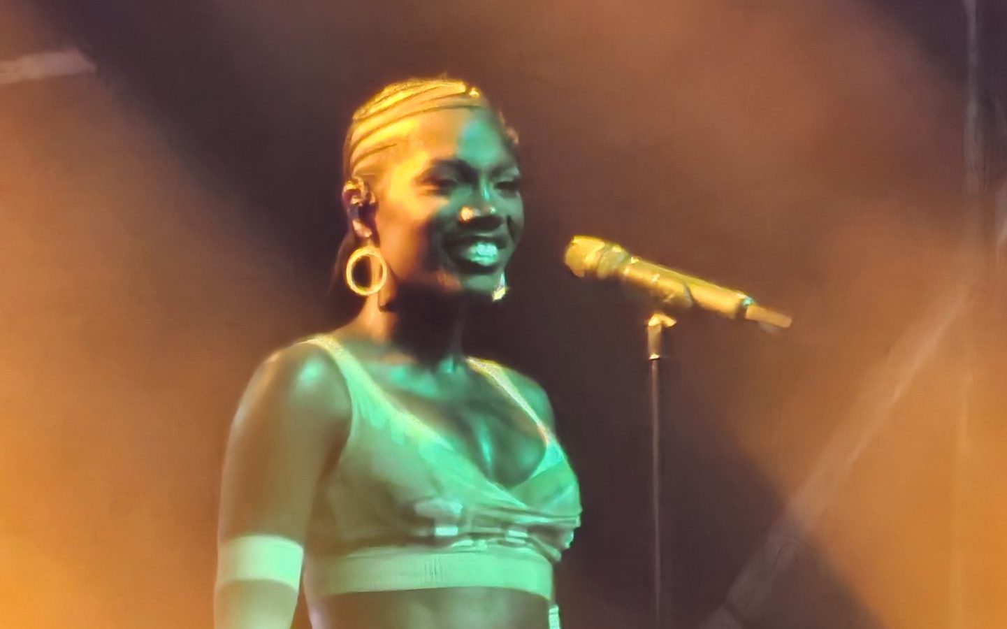Doechii performing live.