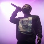 Kendrick Lamar performing live.