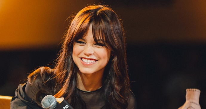 Jenna Ortega at an interview.