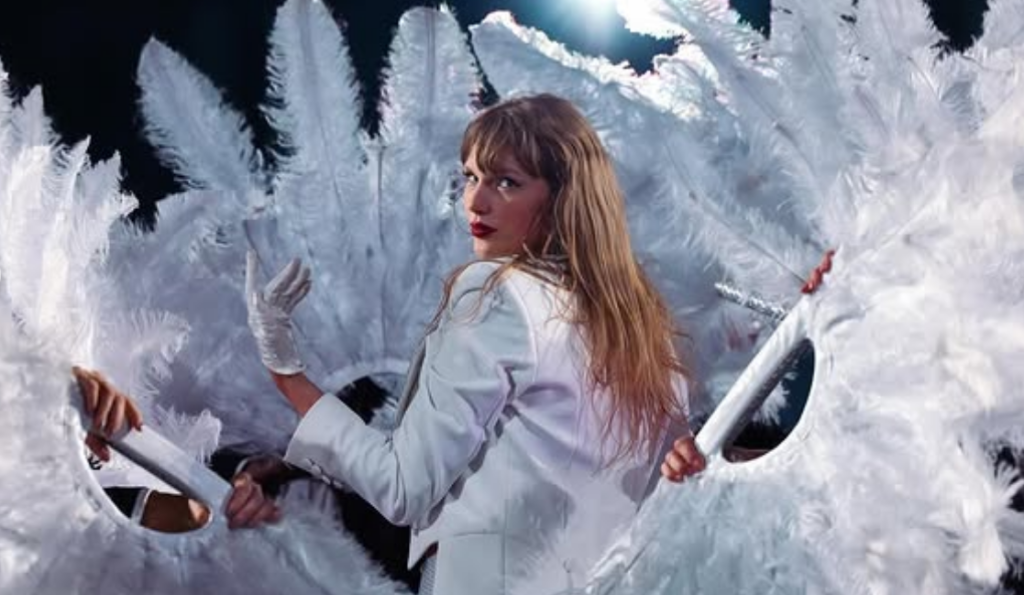 Taylor Swift at the concert.