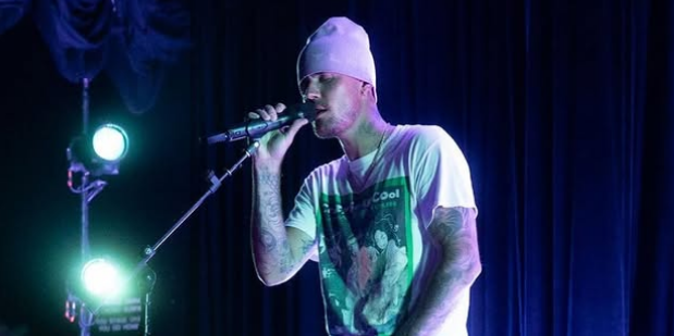 Justin Bieber performing live.