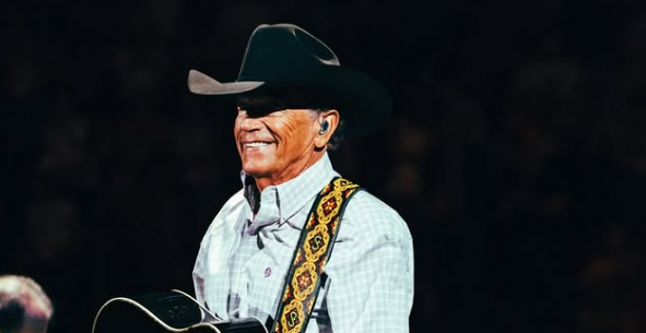 George Strait performing live.