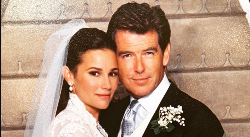 Pierce Brosnan and Keely Shaye Smith.