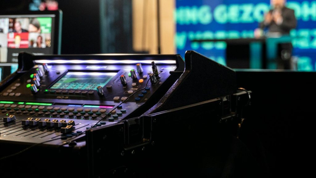 Television production control room equipment